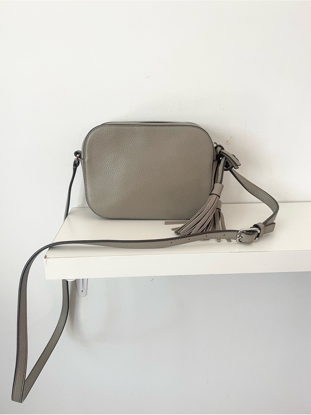 Tory Burch Gray Tassel Crossbody Bag - Picture 2 of 4